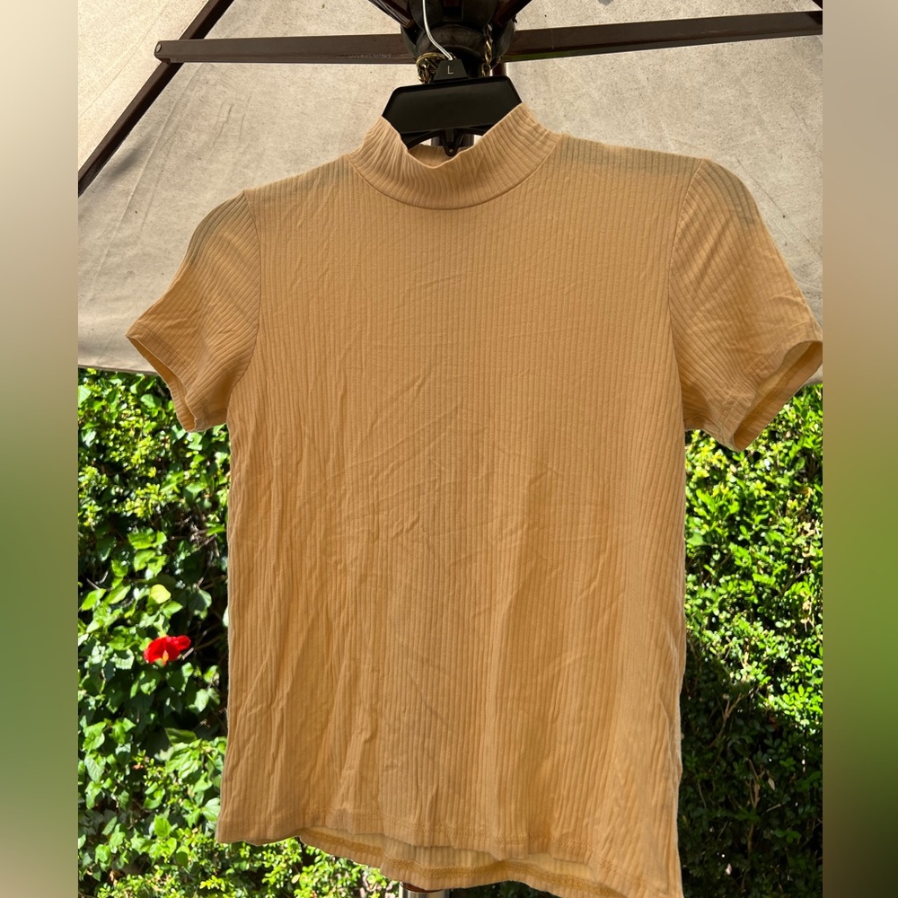 Short sleeve turtle neck